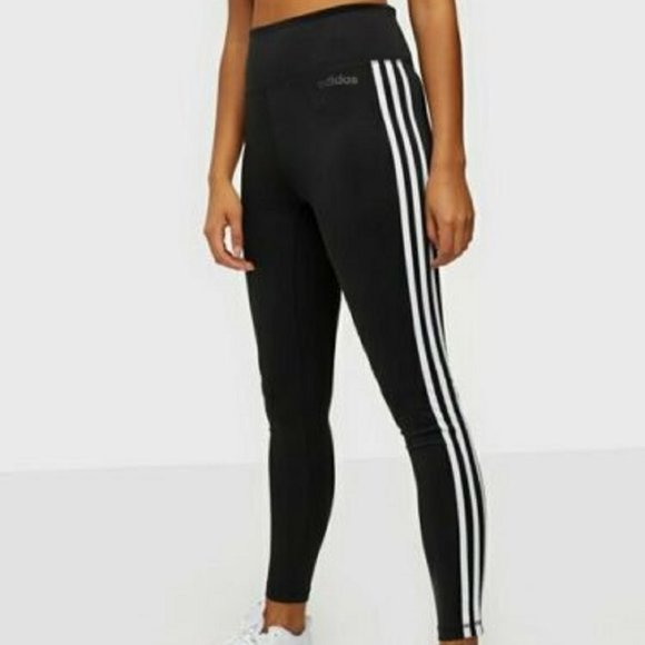 adidas Pants - Adidas- Designed 2 Move 3-Stripes Tights- NWT